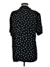 H&M 100% Viscose Stars Black Short Sleeve Blouse Size M - photo 2