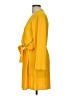 Topshop 100% Polyester Solid Yellow Casual Dress Size 8 - photo 5