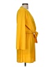 Topshop 100% Polyester Solid Yellow Casual Dress Size 8 - photo 4