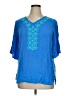 Lilly Pulitzer For Target Blue Short Sleeve Blouse Size XL - photo 1