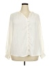 Nine West 100% Polyester Ivory Long Sleeve Blouse Size XXL - photo 1