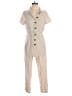 Roolee Solid Tan Jumpsuit Size S - photo 1