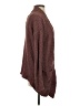 Express 100% Polyester Burgundy Cardigan Size XS - photo 4