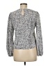 Shein Silver Long Sleeve Blouse Size 6 - photo 2