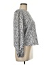 Shein Silver Long Sleeve Blouse Size 6 - photo 4