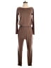 Prettygarden Solid Brown Jumpsuit Size S - photo 1