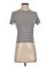 Rag & Bone Stripes Silver Short Sleeve Turtleneck Size XS - photo 1