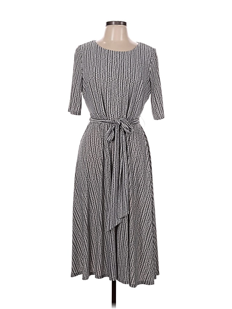 Pre-owned Kasper Casual Dress In Gray