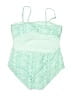 Ninety-Nine Degrees 100% Polyester Paisley Green One Piece Swimsuit Size 2X - photo 2