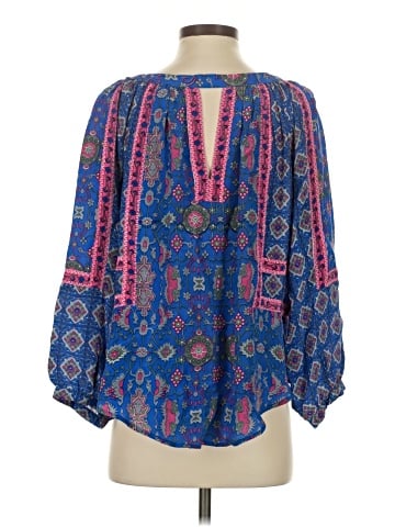 Tolani 3/4 Sleeve Silk Top (view 2)