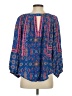 Tolani 100% Silk Blue 3/4 Sleeve Silk Top Size XS - photo 2