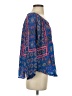 Tolani 100% Silk Blue 3/4 Sleeve Silk Top Size XS - photo 4