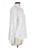 Rails Stars White Long Sleeve Silk Top Size L - photo 4