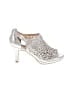 Alex Marie Metallic Silver Gray Heels Size 9 1/2 - photo 1
