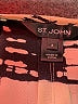 St. John Print Black 3/4 Sleeve Silk Top Size 8 - photo 6