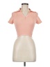 LIVE THE PROCESS Pink Short Sleeve Top Size M - photo 1