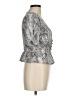 Emory Park 100% Polyester Silver 3/4 Sleeve Blouse Size M - photo 4