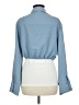 Assorted Brands 100% Polyester Blue Long Sleeve Blouse Size M - photo 2