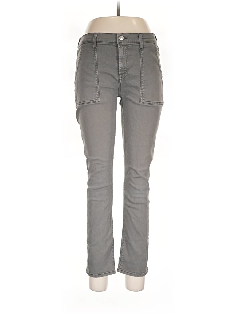 Pre-owned 7 For All Mankind Jeans In Gray