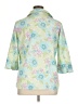 Allison Daley 100% Polyester Floral Green 3/4 Sleeve Blouse Size 14 - photo 2