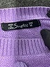 Simplee Polka Dots Purple Pullover Sweater Size M - photo 7