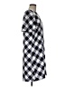 Ann Taylor 100% Polyester Argyle Gray Casual Dress Size 6 (tall) - photo 4