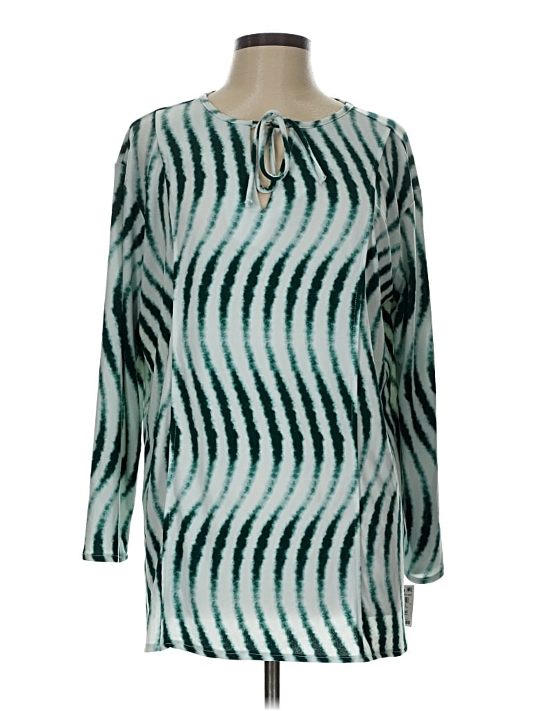 Alfani Long Sleeve Blouse In Blue