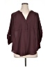 Torrid 100% Polyester Burgundy 3/4 Sleeve Blouse Size 1X Plus (1) - photo 1