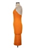 Babaton Solid Orange Cocktail Dress Size XS - photo 5