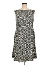 Wisp Print Black Casual Dress Size 14 - photo 1