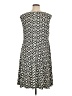 Wisp Print Black Casual Dress Size 14 - photo 2