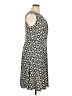 Wisp Print Black Casual Dress Size 14 - photo 4