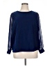 J.Crew Factory Store 100% Polyester Blue Long Sleeve Blouse Size XL - photo 1