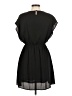 Everly 100% Polyester Solid Black Casual Dress Size M - photo 2