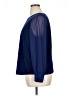 J.Crew Factory Store 100% Polyester Blue Long Sleeve Blouse Size XL - photo 5