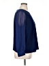 J.Crew Factory Store 100% Polyester Blue Long Sleeve Blouse Size XL - photo 4