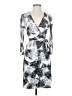 Ivy & Blu Print Silver Cocktail Dress Size 2 - photo 1