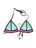 YMI Graphic Pink Swimsuit Top Size L - photo 1