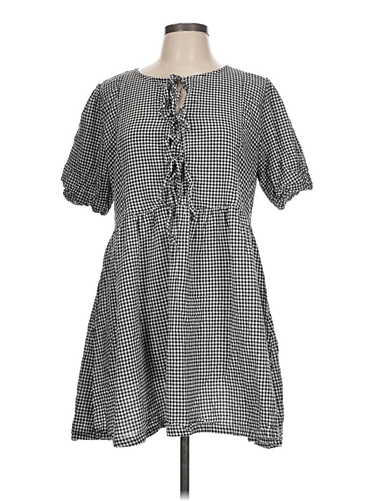 Pre-owned Assorted Brands Casual Dress In Gray