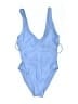 Girlfriend Collective Solid Blue One Piece Swimsuit Size XS - photo 1