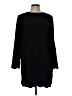 Aqua 100% Polyester Solid Black Casual Dress Size L - photo 1