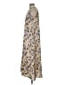Ann Taylor 100% Polyester Print Tan Casual Dress Size 0 - photo 5