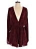 Selfie Leslie Animal Print Red Romper Size M - photo 1