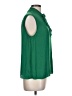 Worthington 100% Polyester Green Sleeveless Blouse Size L (petite) - photo 4