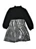 Blush by Us Angels 100% Polyester Metallic Silver Dress Size 7 - photo 2