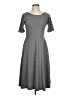 Unbranded Solid Gray Casual Dress Size L (estimated) - photo 1