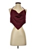 Shein 100% Polyester Burgundy Sleeveless Top Size 2 - photo 1