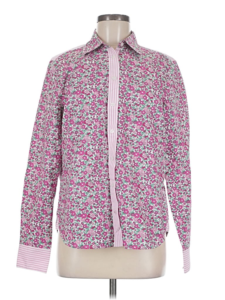 Pre-owned Boden Long Sleeve Button Down Shirt In Pink