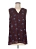CAbi 100% Polyester Burgundy Sleeveless Blouse Size M - photo 1