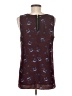 CAbi 100% Polyester Burgundy Sleeveless Blouse Size M - photo 2